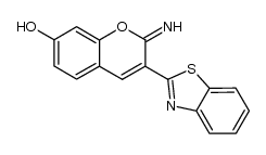 3-(benzo[d]thiazol-2-yl)-2-imino-2H-chromen-7-ol结构式