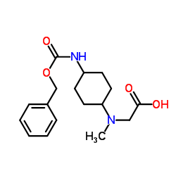 N-(4-{[(Benzyloxy)carbonyl]amino}cyclohexyl)-N-methylglycine Structure