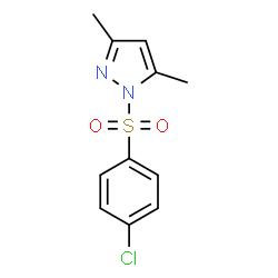 1-[(4-chlorophenyl)sulfonyl]-3,5-dimethyl-1H-pyrazole结构式
