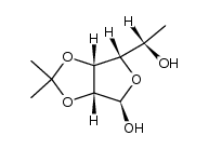 2,3-O-isopropylidene-β-L-rhamnofuranose Structure