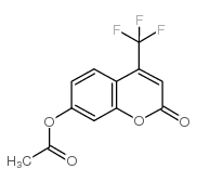 4-(三氟甲基)伞形酮乙酸盐结构式