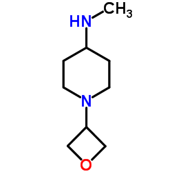 N-Methyl-1-(3-oxetanyl)-4-piperidinamine Structure