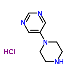 5-(哌嗪-1-基)嘧啶盐酸盐结构式
