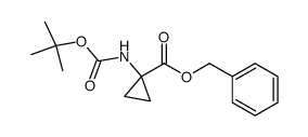 benzyl 1-<(tert-butyloxy)carbonylamino>cyclopropane-1-carboxylate结构式