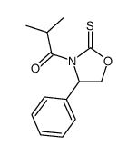 2-methyl-1-(4-phenyl-2-thioxooxazolidin-3-yl)propan-1-one结构式