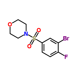 4-[(3-Bromo-4-fluorophenyl)sulfonyl]morpholine structure