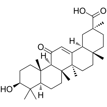 Glycyrrhetinic acid structure
