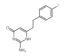 4(3H)-Pyrimidinone,2-amino-6-[2-(4-fluorophenyl)ethyl]-结构式