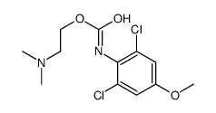 2-(dimethylamino)ethyl N-(2,6-dichloro-4-methoxyphenyl)carbamate结构式