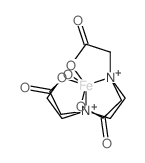 Iron,[N-[2-[bis[(carboxy-kO)methyl]amino-kN]ethyl]-N-[2-(hydroxy-kO)ethyl]glycinato(3-)-kN,kO]- Structure