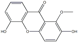 2,5-二羟基-1-甲氧基呫吨酮结构式