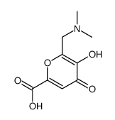 6-[(dimethylamino)methyl]-5-hydroxy-4-oxopyran-2-carboxylic acid Structure
