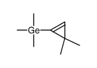 (3,3-dimethylcyclopropen-1-yl)-trimethylgermane Structure
