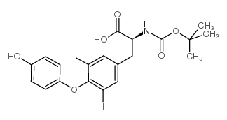(2S)-3-[4-(4-hydroxyphenoxy)-3,5-diiodophenyl]-2-[(2-methylpropan-2-yl)oxycarbonylamino]propanoic acid Structure