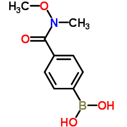 {4-[Methoxy(methyl)carbamoyl]phenyl}boronic acid Structure