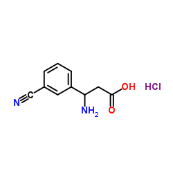 3-Amino-3-(3-cyanophenyl)propanoic acid hydrochloride Structure