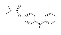 (5,8-dimethyl-9H-carbazol-3-yl) 2,2-dimethylpropanoate结构式