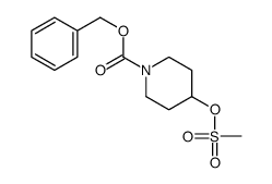 4-[(甲基磺酰基)氧基]哌啶-1-羧酸苄酯结构式