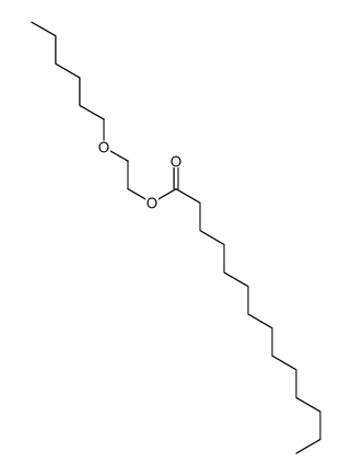 2-hexoxyethyl tetradecanoate结构式