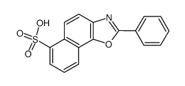 2-phenyl-naphtho[2,1-d]oxazole-6-sulfonic acid Structure
