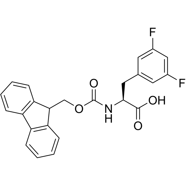FMOC-3,5-二氟-L-苯丙氨酸结构式