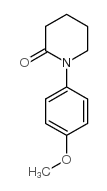 1-(4-甲氧基苯基)-哌啶-2-酮结构式
