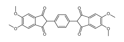 2-[4-(5,6-dimethoxy-1,3-dioxoinden-2-yl)phenyl]-5,6-dimethoxyindene-1,3-dione Structure