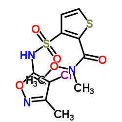3-(N-(4-氯-3-甲基异噁唑-5-基)磺酰基)-n-甲氧基-n-甲基噻吩-2-羧酰胺结构式