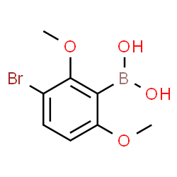 3-Bromo-2,6-dimethoxyphenylboronic acid structure