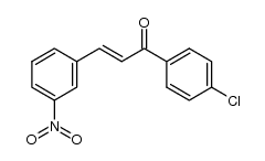 1-(p-Chlorophenyl)-3-(m-nitrophenyl)-2-propen-1-on结构式