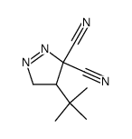 4-tert-butyl-4,5-dihydro-pyrazole-3,3-dicarbonitrile结构式
