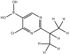 2-(iso-Propyl-d7)-4-chloropyrimidine-5-boronic acid Structure