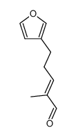 (E)-5-(Furan-3-yl)-2-methyl-2-pentenal Structure