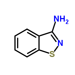 3-氨基-1,2-苯并异噻唑结构式