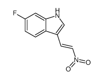 (E)-6-fluoro-3-(2-nitrovinyl)-1H-indole结构式
