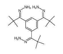1,3,5-tris(1-hydrazono-2,2-dimethylpropyl)benzene Structure