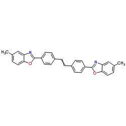4,4'-Bis(5-methyl-2-benzoxazolyl)stilbene Structure