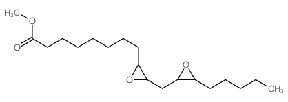 2-Oxiraneoctanoic acid,3-[(3-pentyl-2-oxiranyl)methyl]-, methyl ester Structure