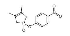 3,4-dimethyl-1-(4-nitrophenoxy)-2,5-dihydro-1λ5-phosphole 1-oxide结构式
