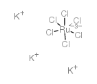 六氯钌(III)酸钾结构式