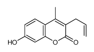 7-hydroxy-4-methyl-3-prop-2-enylchromen-2-one Structure