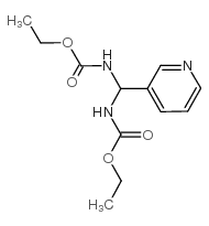 3-[双-(乙氧基羰氨基)-甲基]-吡啶结构式