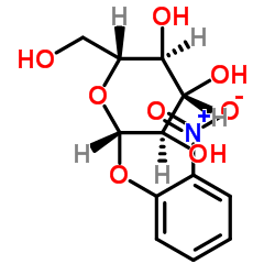 邻硝基苯基-β-D-吡喃葡萄糖苷结构式