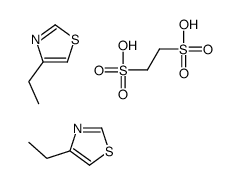 ethane-1,2-disulfonic acid,4-ethyl-1,3-thiazole结构式