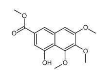 4-羟基-5,6,7-三甲氧基-2-萘羧酸甲酯结构式