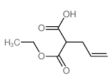 Propanedioic acid,2-(2-propen-1-yl)-, 1-ethyl ester Structure