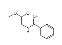 N-(2,2-二甲氧基乙基)苯羧酰胺结构式
