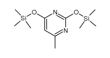 6-methyl-2,4-bis(trimethylsilyloxy)pyrimidine结构式