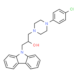 1-(9H-carbazol-9-yl)-3-(4-(4-chlorophenyl)piperazin-1-yl)propan-2-ol Structure