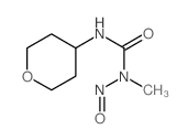 1-methyl-1-nitroso-3-(oxan-4-yl)urea结构式